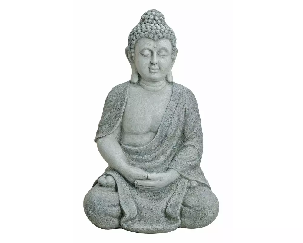G. Wurm Dekofigur Buddha aus Polyresin, 62 cm