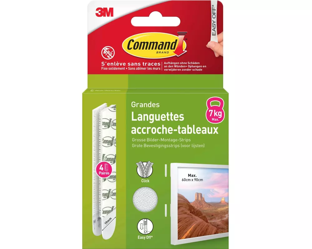 Command Command Bilder-Montage-Strips 4 Paare, Weiss