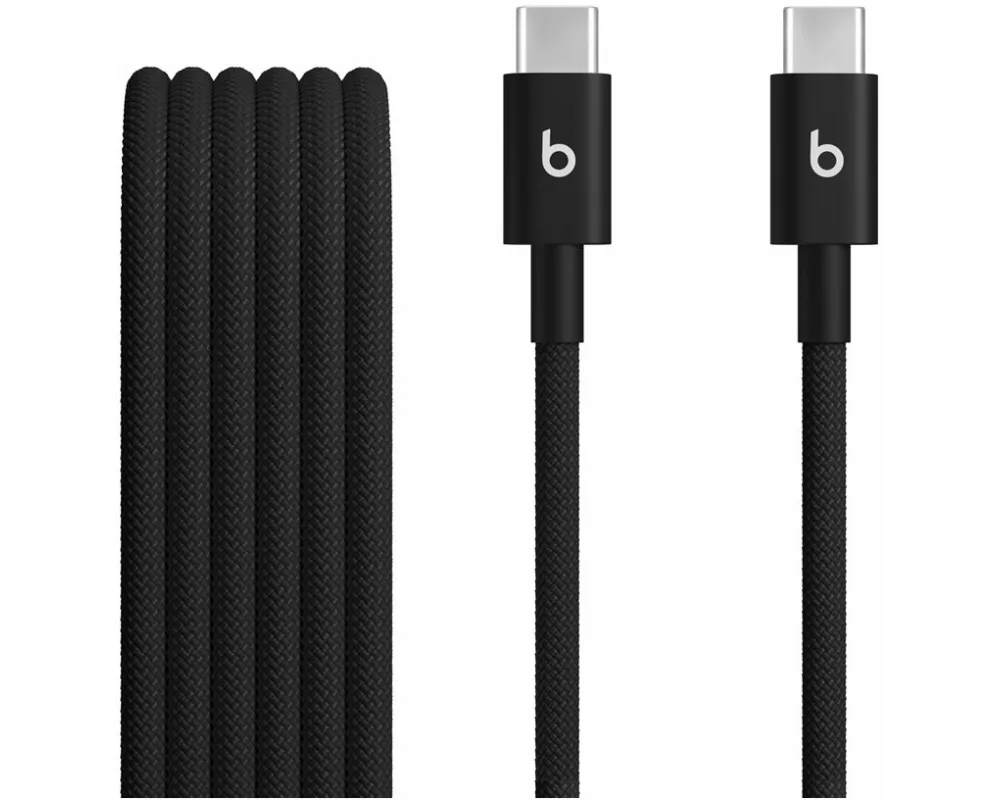 Apple Beats USB-C to USB-C Woven Cables 1.5 m - Bolt Black 2-Pack