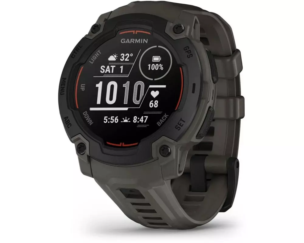 GARMIN Sportuhr Instinct E Kohle/Schwarz 45 mm