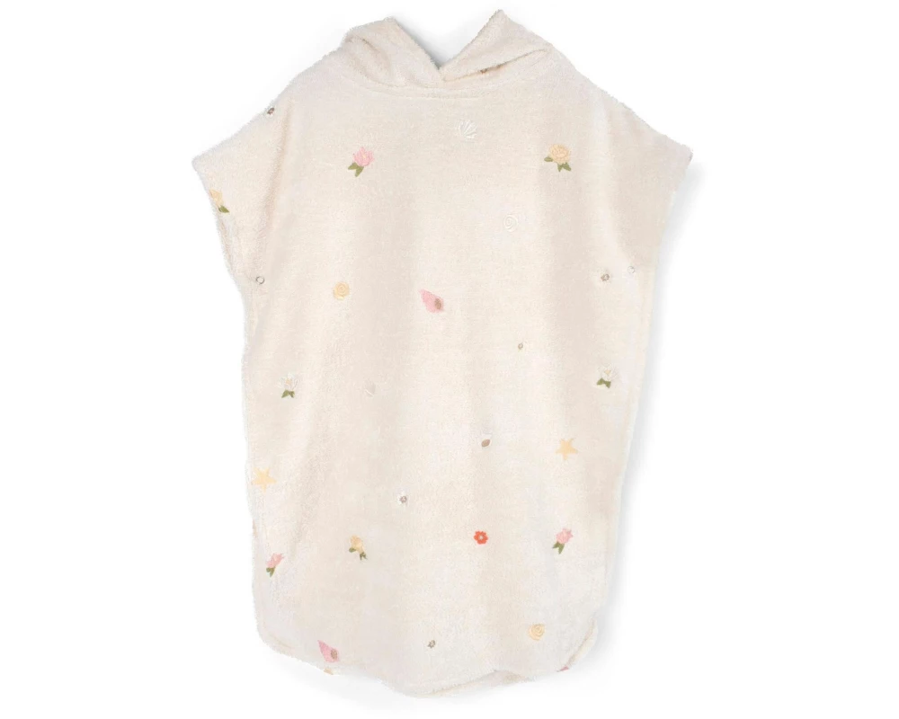 Filibabba Baby-Poncho mit Stickmuster Ocean Blossom