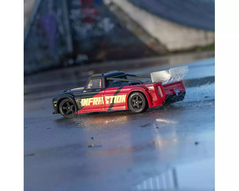 Arrma Race Truck Infraction 223S DSC 4 x 4 1:8, ARTR Schwarz/Rot
