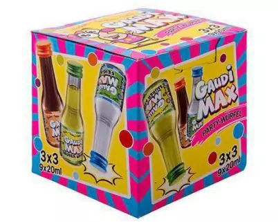 GaudiMax Partywürfel 9 x 0.02 l