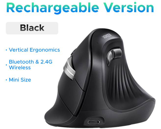 UGREEN Mouse USB-C Multi-mode 85310 Vertical, Wireless