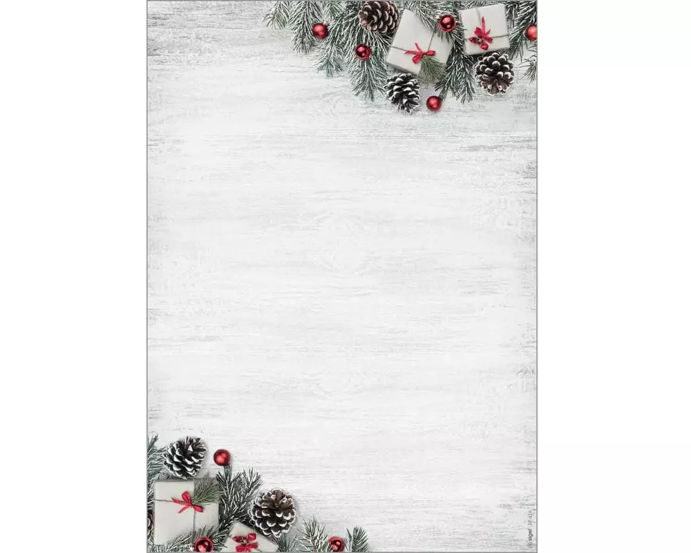 Sigel Motivpapier Scandinavian Christmas, A4, 90 g/m², 100 Blatt