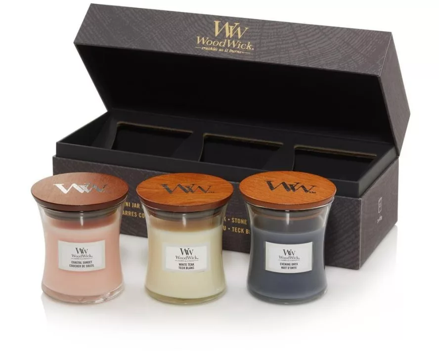 Woodwick Geschenkset Floral 3 Mini Jar