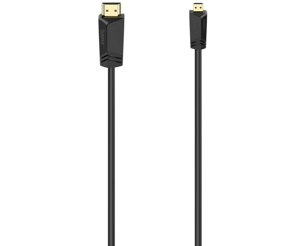 Hama HDMI-Kabel Stecker Typ A – Stecker Typ D (Micro), 2 m