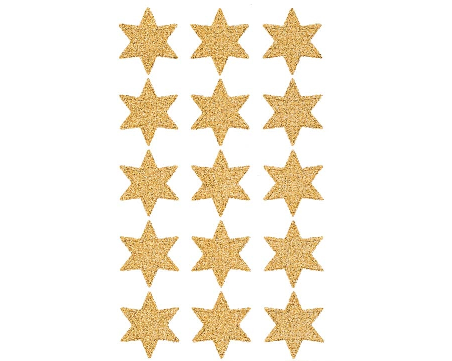 Z-DESIGN Sticker Sterne Weihnachten 4112 gold 2 Stück