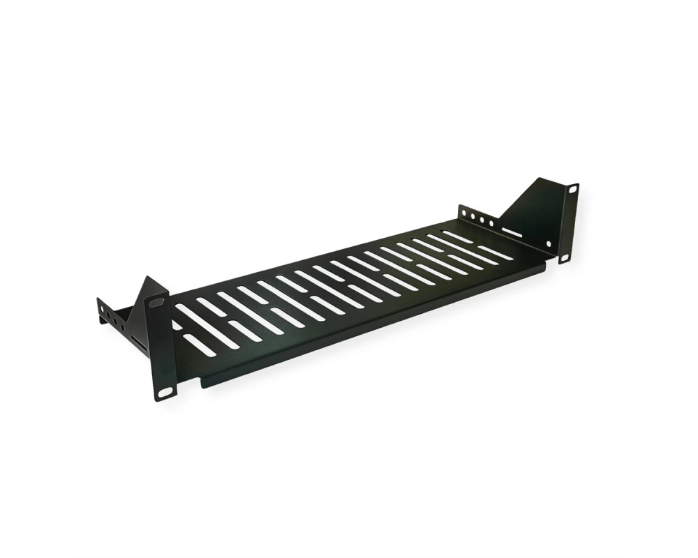 VALUE 19-Zoll-Geräteträger, 485 x 150mm, 2HE, max. 15 kg, schwarz