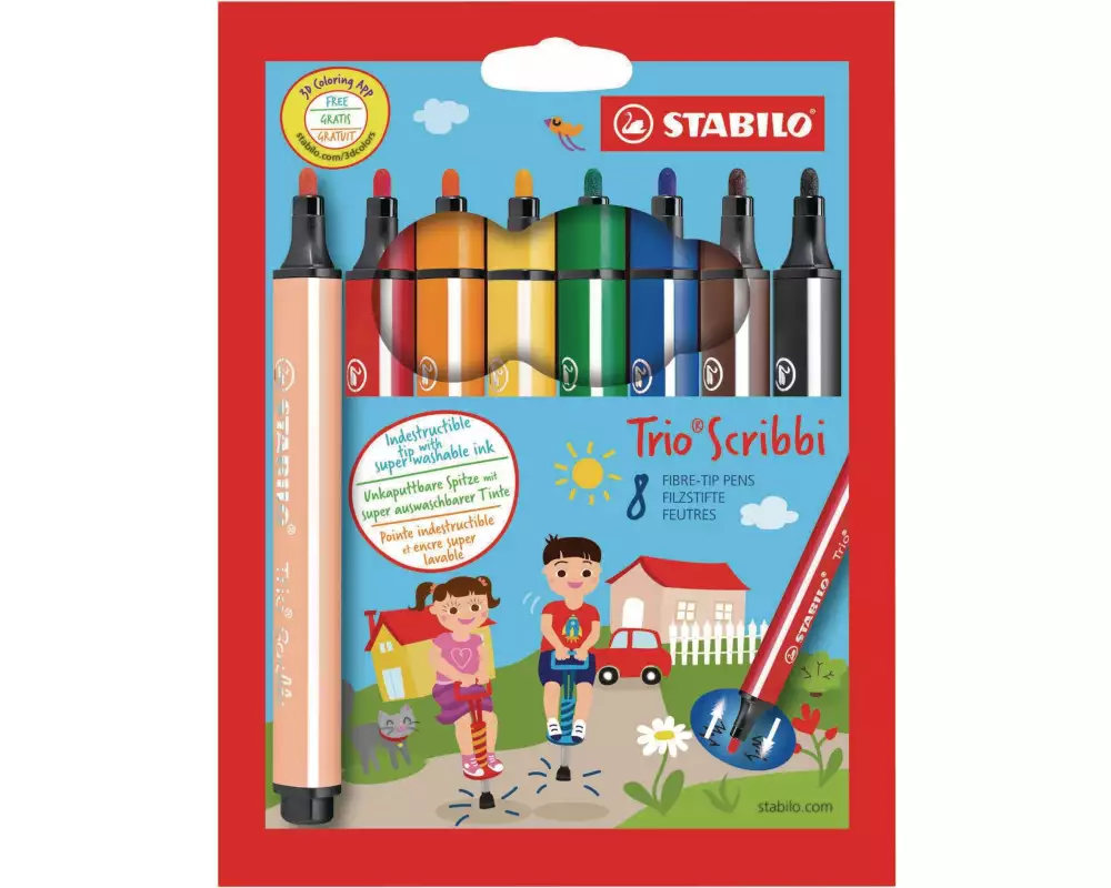 STABILO Trio Scribbi 8 Stück