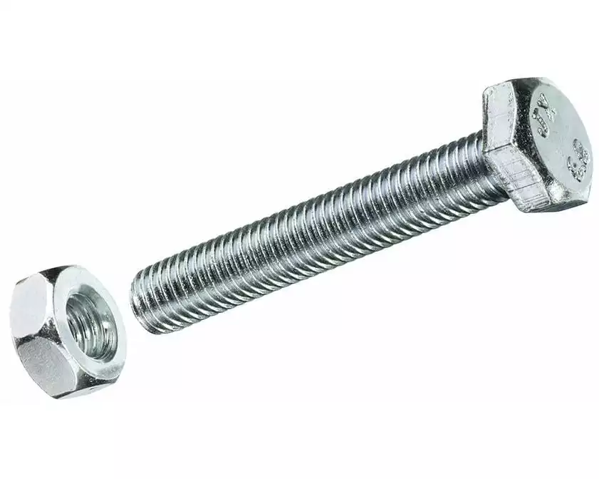 FTM Sechskantschrauben M 10 x 20 mm mit Muttern Stahl, 2 Stück