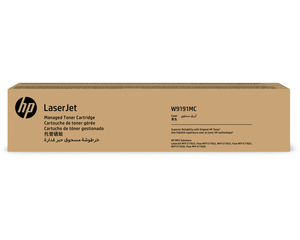 HP Managed Toner Cartridge cyan W9191MC CLJ MGD E778xx 28'000 S.