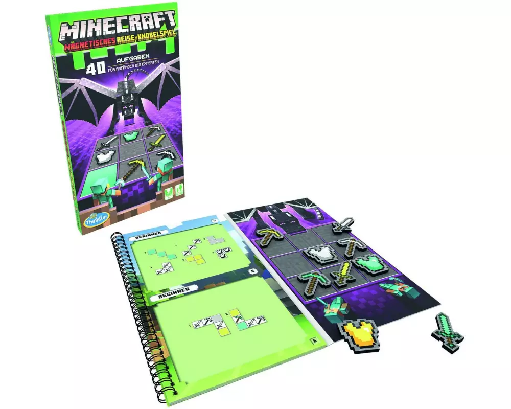 Thinkfun Knobelspiel Minecraft – Das Magnetische-Reisespiel