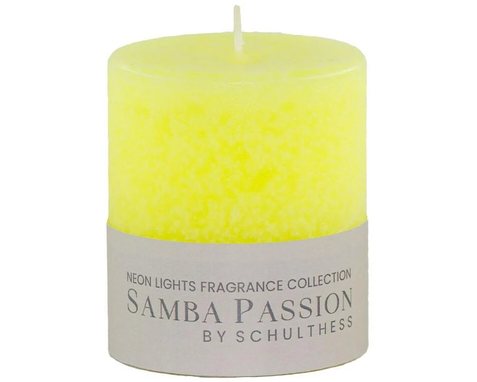 Schulthess Kerzen Duftkerze Samba Passion Neon Lights, 7 cm x 8 cm