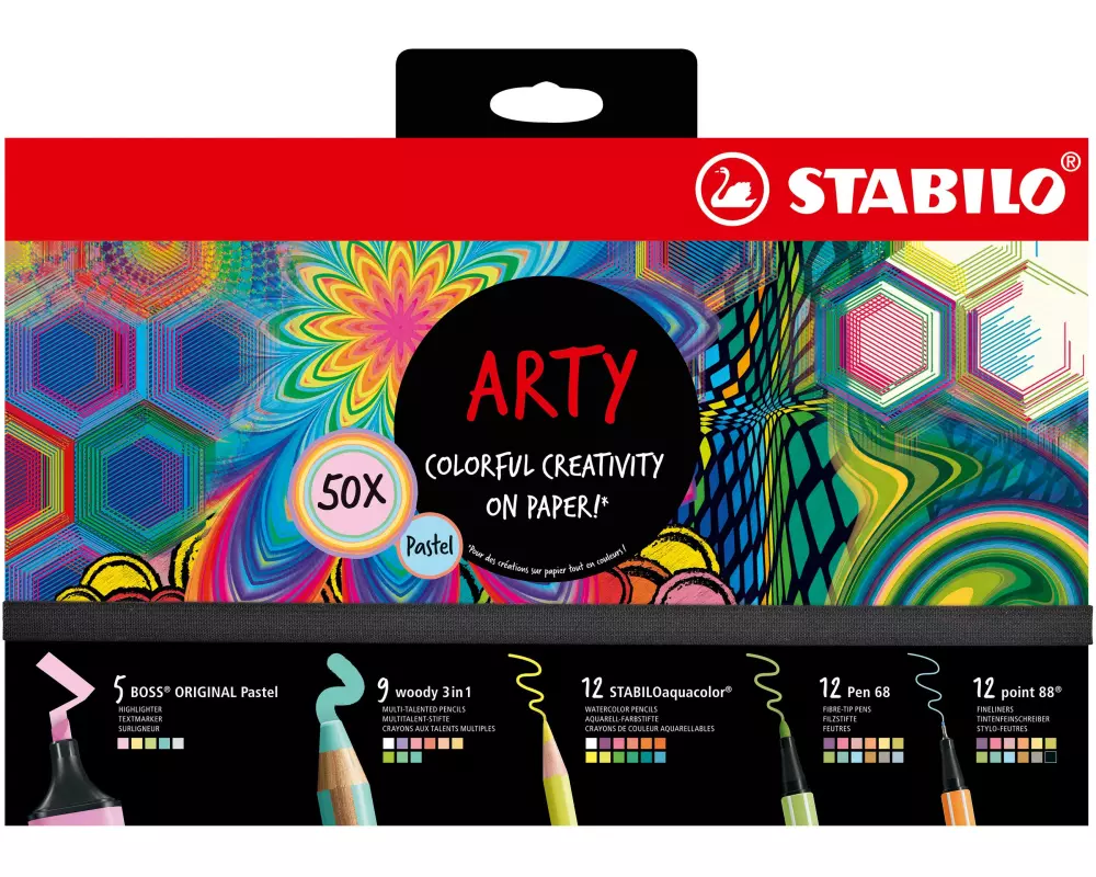 STABILO Schreibset 0.4 mm; 1-5 mm; 1.0 mm, Mehrfarbig