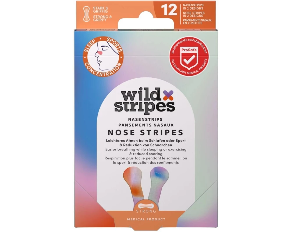 Wild Stripes Nasen Strips, 12 Stück