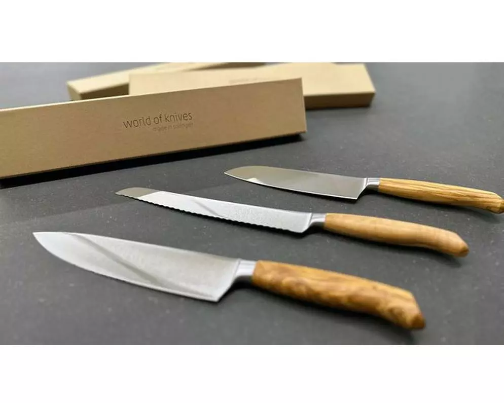 Wok Officemesser Hellbraun