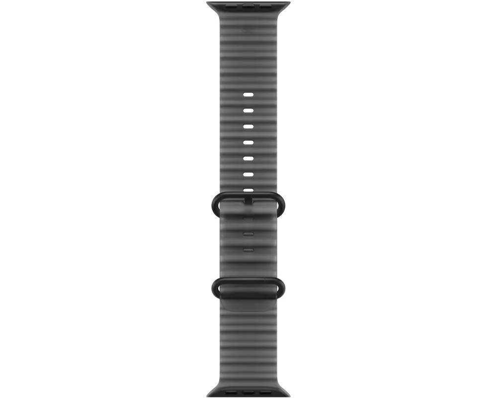 APPLE 49mm Translucent Black Ocean Band - Black Titanium Finish