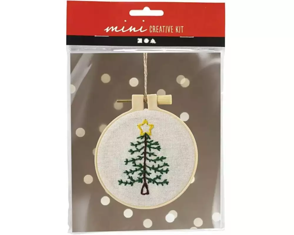 Creativ Company Bastelset Sticken Weihnachtsbaum