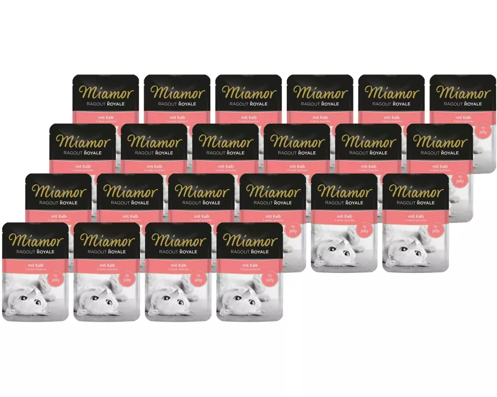 Miamor Nassfutter Ragout Royale Kalb in Gelée, 22 x 100 g