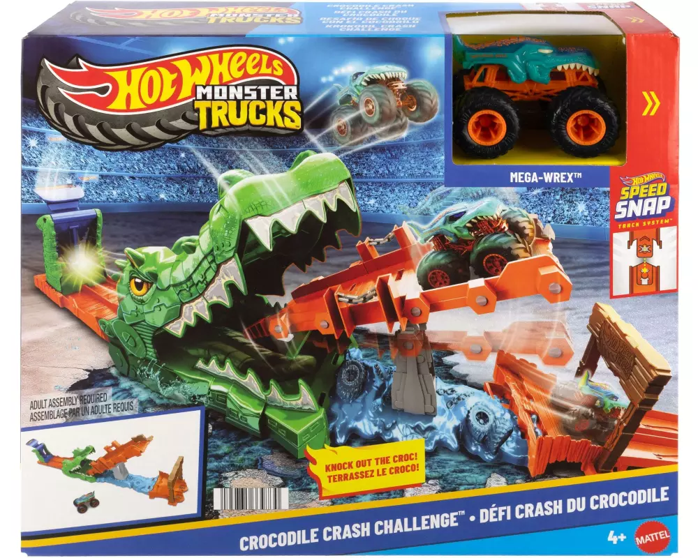 Hot Wheels Monster Trucks Krokodil Crash