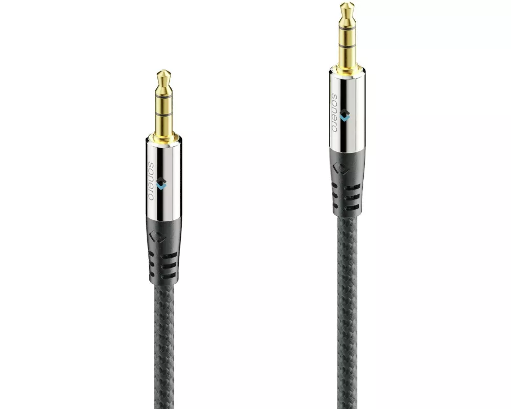sonero Audio-Kabel 3.5 mm Klinke mit Nylonmantel 5 m