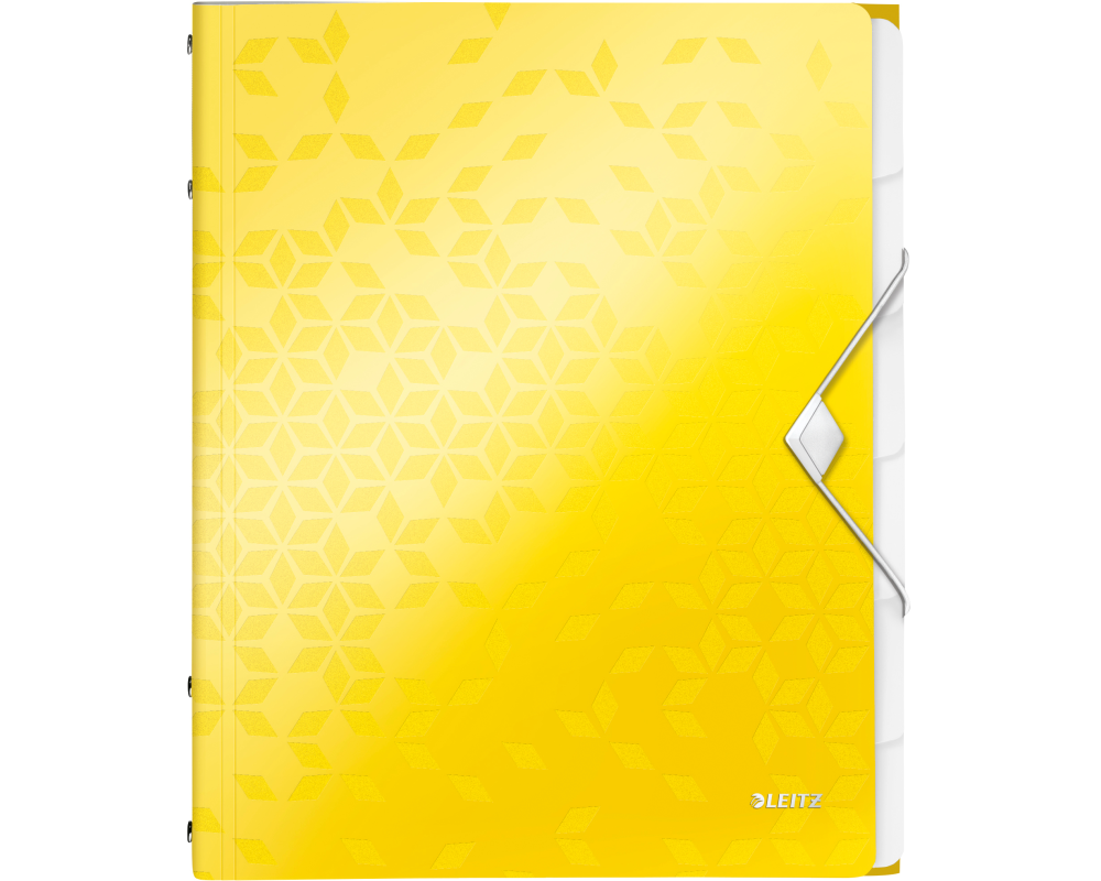 LEITZ Ordnungsmappe WOW PP A4 4633-00-16 gelb 6-teilig