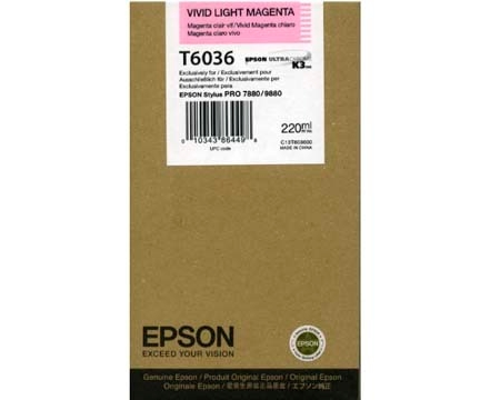 EPSON Tintenpatrone vivid light mag. T603600 Stylus Pro 7880/9880 220ml