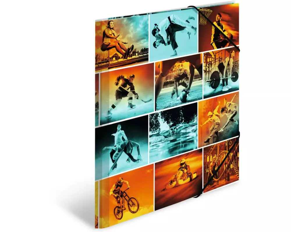HERMA Gummibandmappe A4 Sports, Polypropylen, mit Innendruck