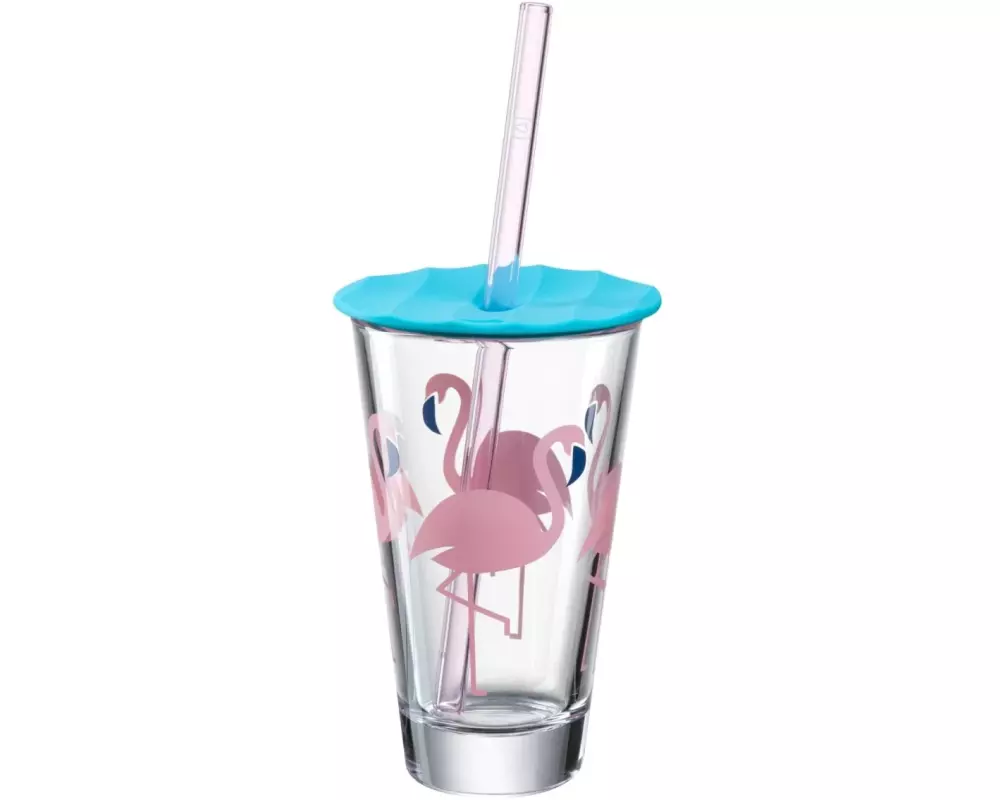 Leonardo Trinkglas Amalfi Flamingo 300 ml, 1 Stück, Transparent