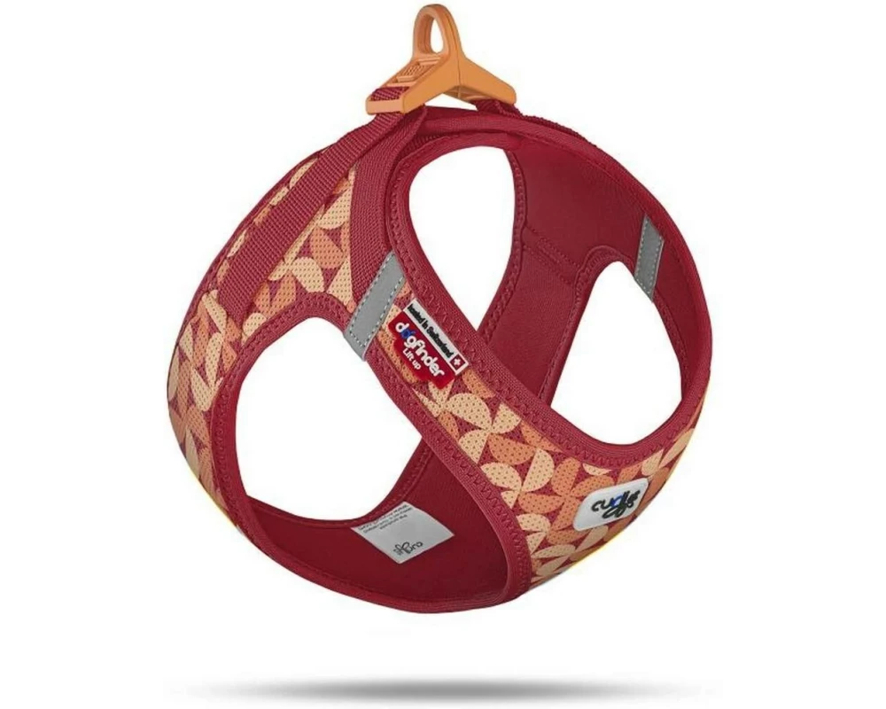 curli Geschirr Vest Air-Mesh LE26 XL Semi Circle Rot