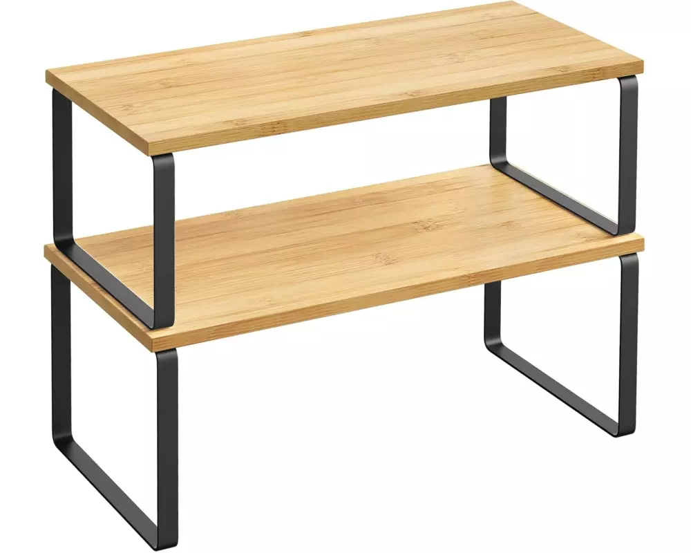 Songmics Regal 2er Set Schwarz/Braun