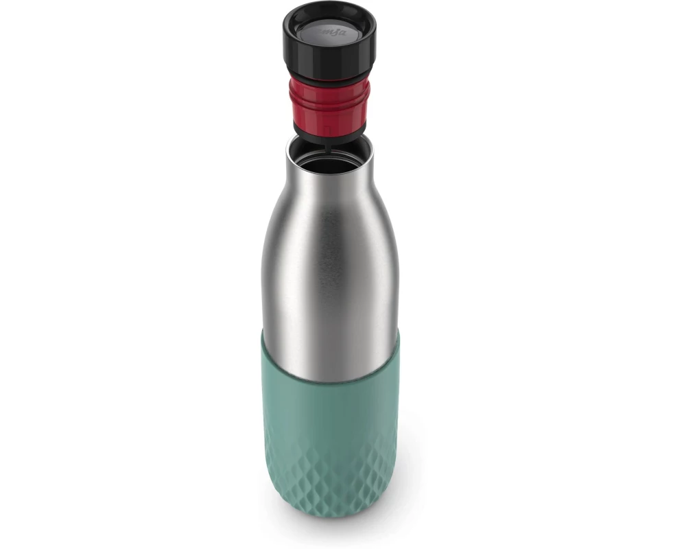 Emsa Trinkflasche Bludrop Sleeve 700 ml, Grün