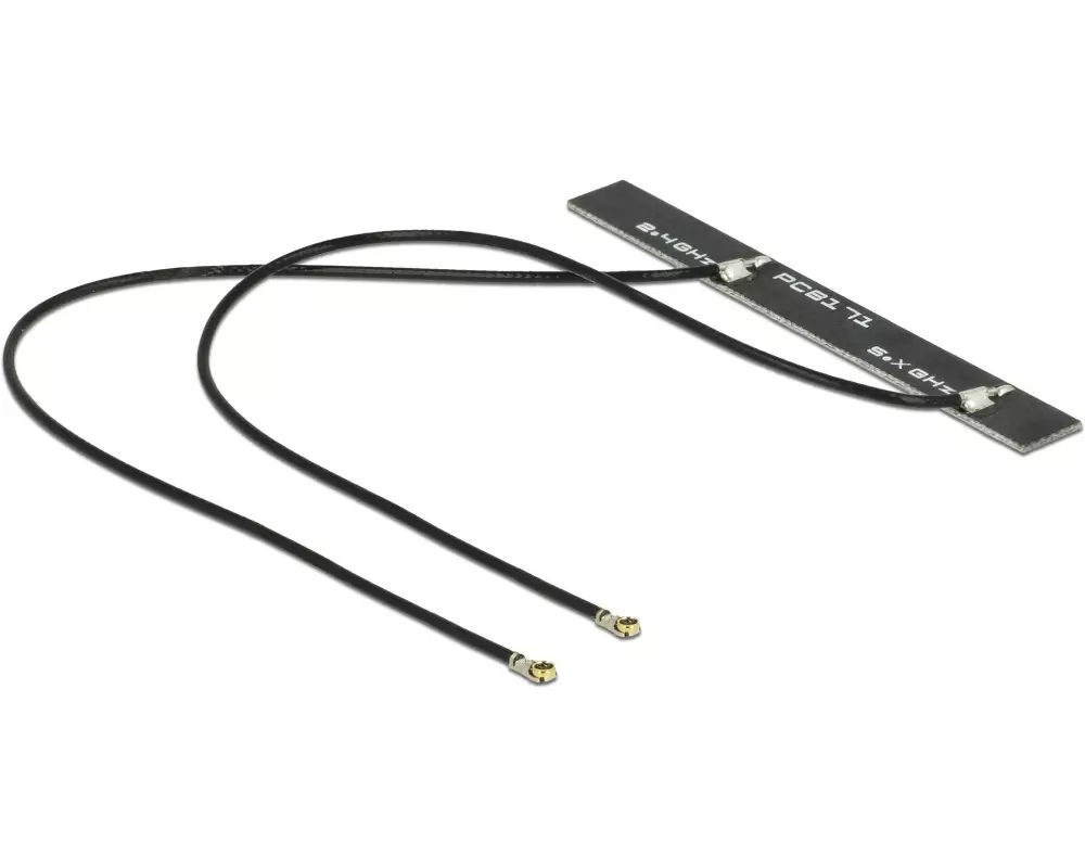 Delock WLAN-Antenne Dualband, Klebemontage MHF 4L 5 dBi Rundstrahl