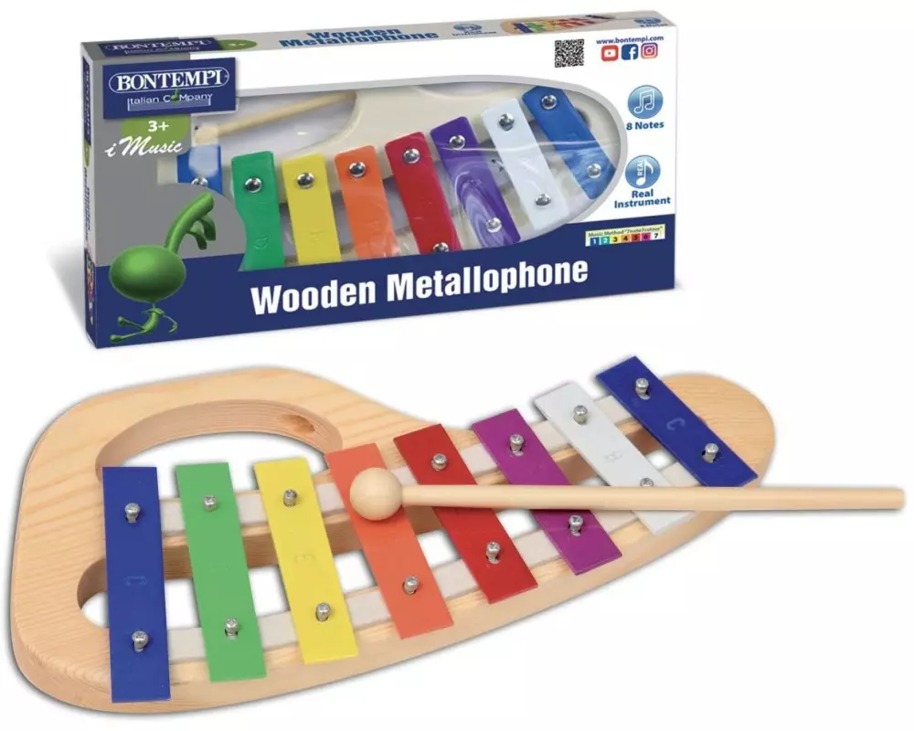 Bontempi Metallophon mit 8 Metallplättchen