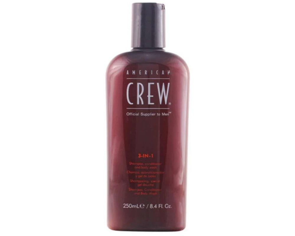 american crew 3-in-1 Shampoo, Conditioner & Body Wash 250 ml
