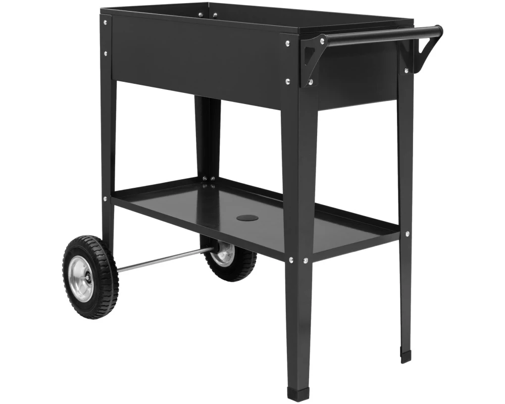 COCON Hochbeet mit Räder 85 x 50 x 80 cm, Anthrazit