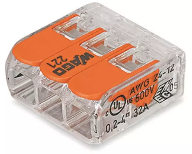 WAGO Steckklemme COMPACT 3 x 0.14-4 mm², 12 Stück
