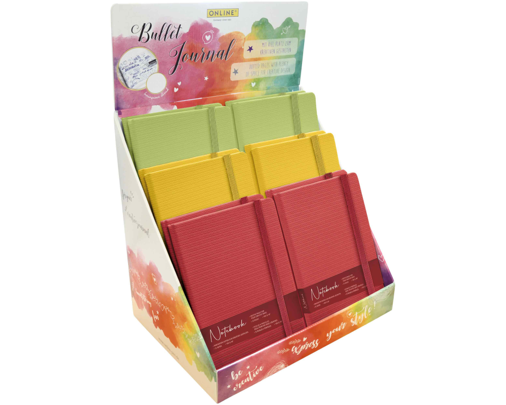 ONLINE Thekendisplay Notizbuch A5 08382/12 Indian Summer Umschlag aus PE