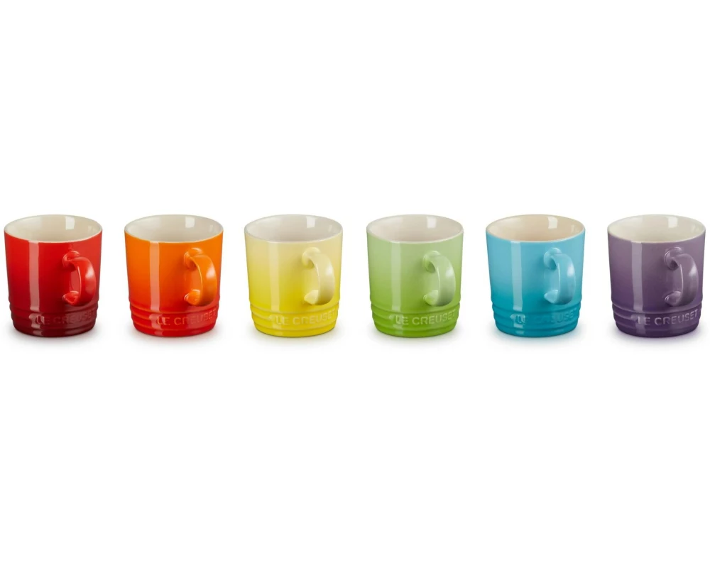 Le Creuset Kaffeetasse 350 ml, 6 Stück, Regenbogen
