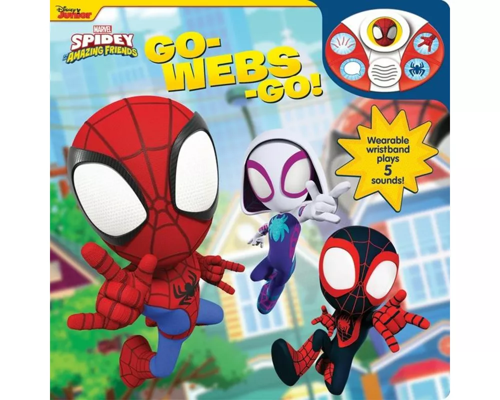 Disney Junior Marvel Spidey and His Amazing Friends: Go-Webs-Go! Sound Book and Wristband