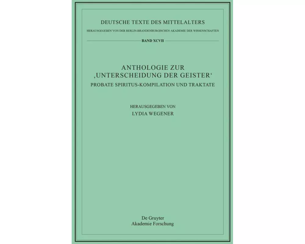 Anthologie zur ¿Unterscheidung der Geister'