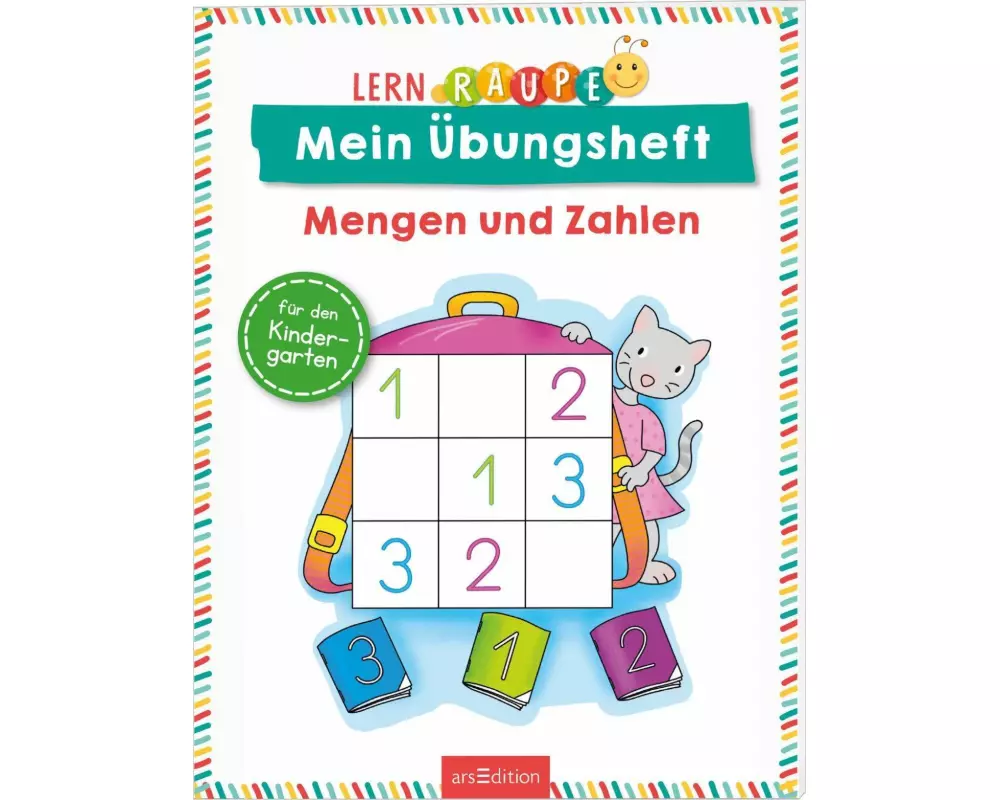 Lernraupe – Mein Übungsheft – Mengen und Zahlen