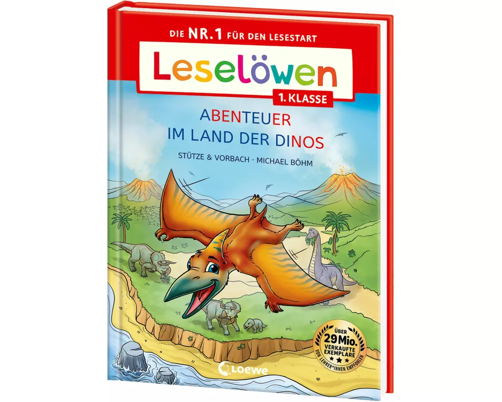 Leselöwen 1. Klasse - Abenteuer im Land der Dinos