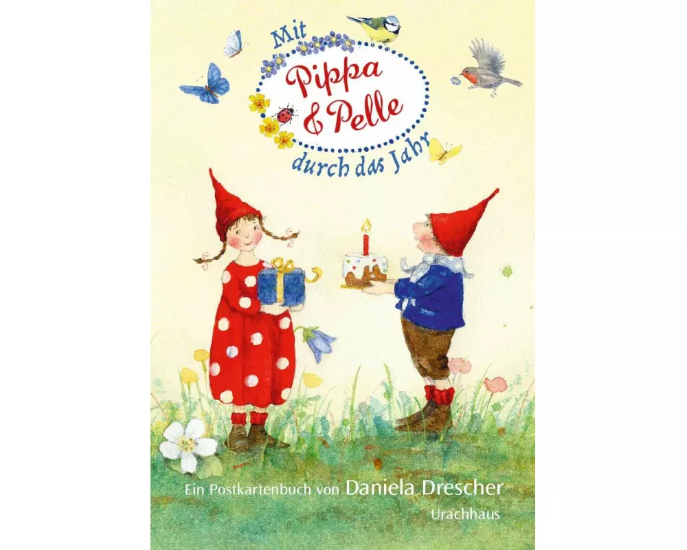 Postkartenbuch »Mit Pippa und Pelle durch das Jahr«