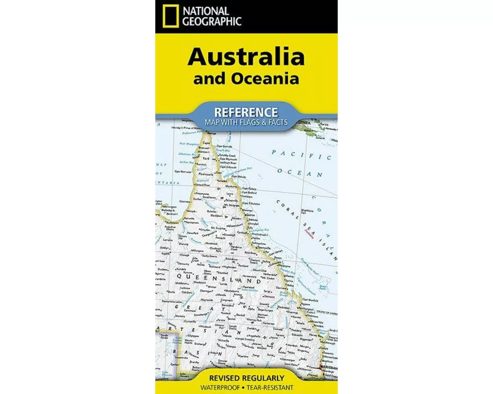 Australia and Oceania Reference Map (Folded)