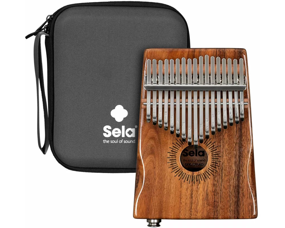 Sela Kalimba 17 Koa Hollow with Pickup