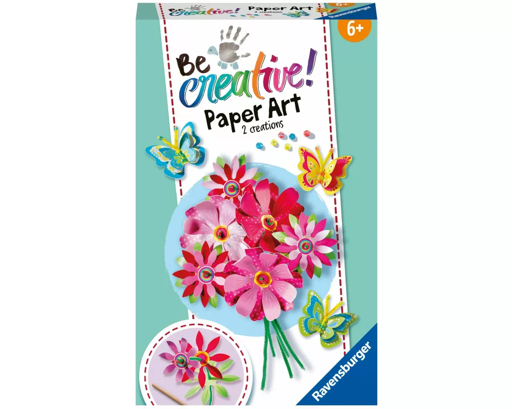 BeCreative Mini - Paper Art Blumen & Schmetterlinge