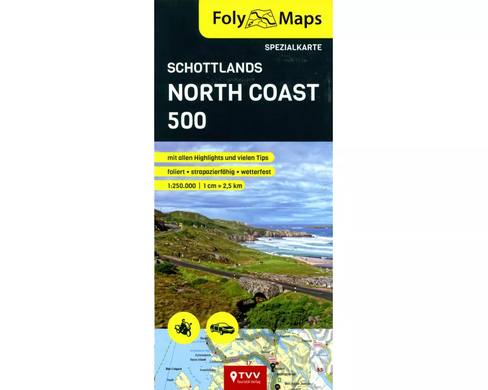 FolyMaps Karte Schottlands North Coast 500