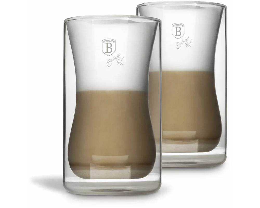 Berlinger Haus Kaffee Glas 270ml 2er Set ohne Griff